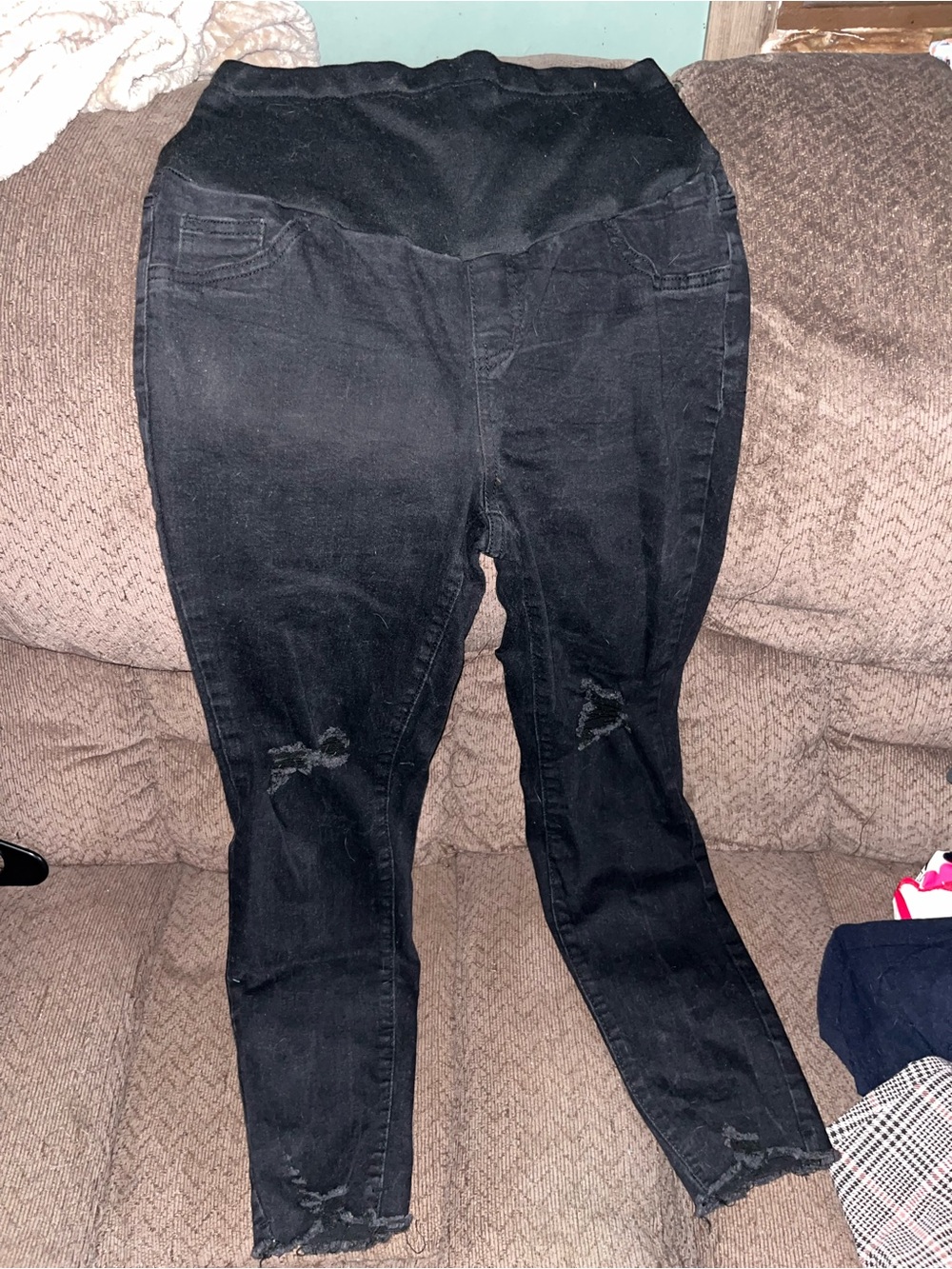 SHEIN Maternity Black Skinny Jeans